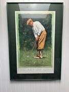 6 pc Framed Golf Prints