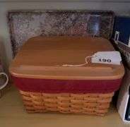Longaberger school desk basket 2001, cook books