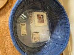 Longaberger Hostess Hatbox basket 13”D x 6.75”H