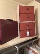Briefcase and 2-2 drawer cardboard drawer system