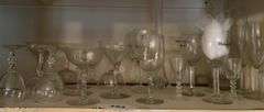 Various styles of stemware