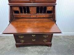 Jasper Cabinet Company Secretary - Cherry finish with backlit upper (missing shelf)