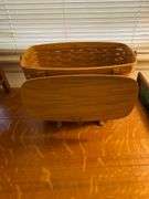 Longaberger Magazine Basket 16”W x 8.5”D x 13”H