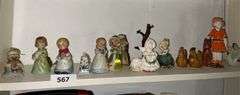 Merry Bells, chicken salt & pepper, figurines