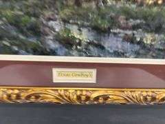 Framed G.Harvey “Texas Cowboys” (glass cracked) and “Ranger Outpost” prints