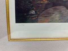 Two framed prints by Jonna White and Thomas Kincaid