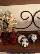Miniature Asian figurines and items and pictures