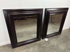 2 New Heavy Framed Beveled Edge Mirrors