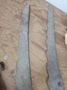 2 antique hay knives