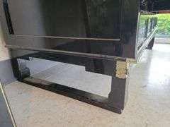 Asian Style Cabinet with Mother of Pearl Inlay, Silver Hardware- 4 Drawers, 3 cabinets