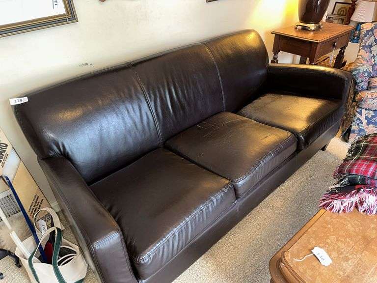 Vinyl sofa