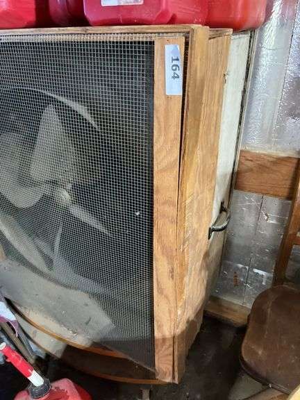 Shop built 36” x 36” fan on cart