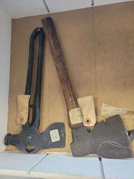 Antique Metal Farm Fence Tool, Hatchet, Wrenches, Paint Can Opener