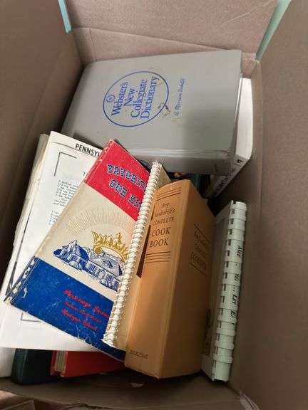 Large lot of books (mostly cookbooks)