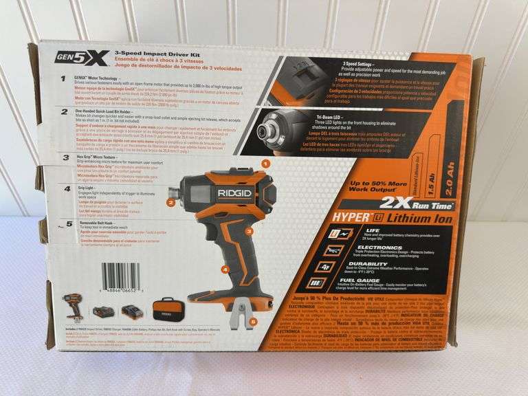 RIDGID 3 speed impact driver - New