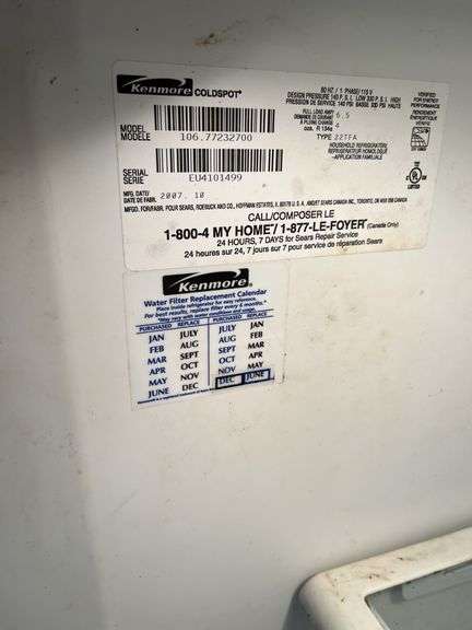 Kenmore Refrigerator