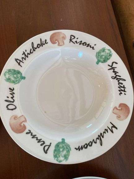 6 pasta bowls, 4 piece yellow bird plate set “Villeroy & Boch”