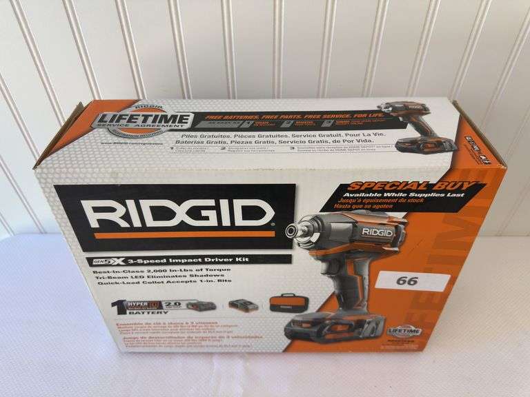 RIDGID 3 speed impact driver - New