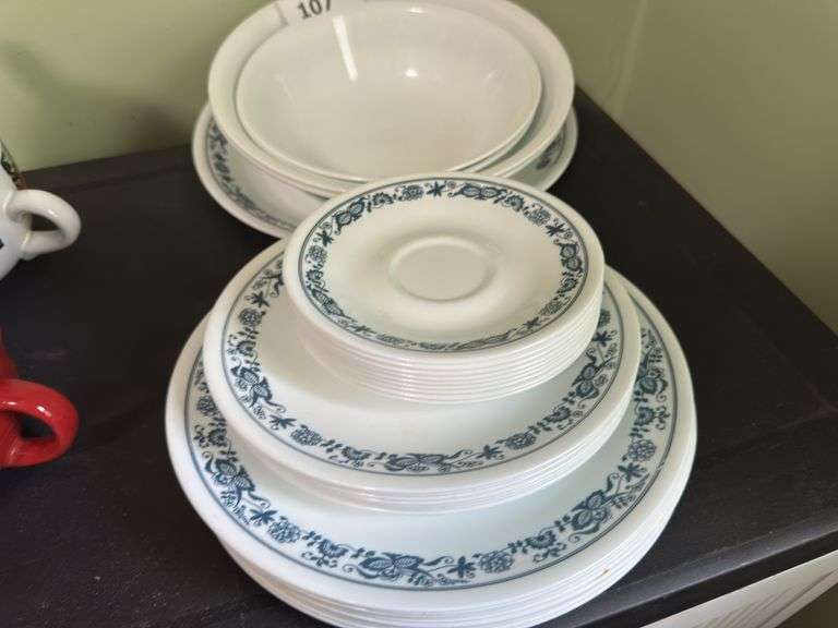 Corelle dishes, glasses, bowls, mugs