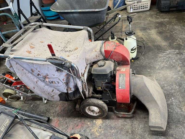 Toro push lawn vacuum w/ gas engine