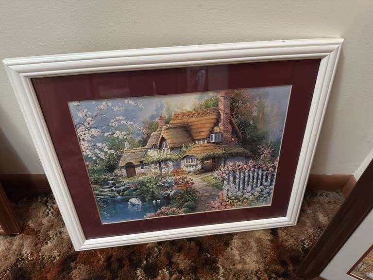 2 framed pictures