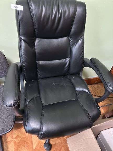 2 rolling office chairs