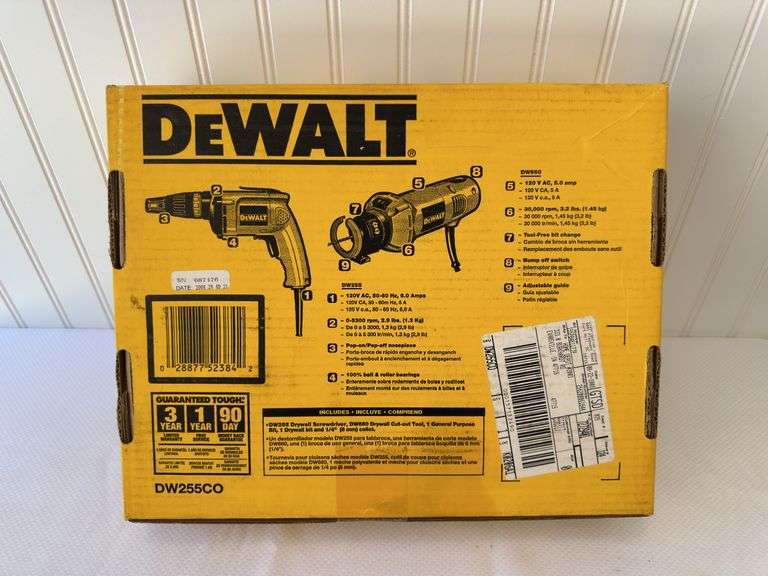 Dewalt HD electric drywall screwdriver and cut-out tool - New