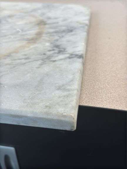 17x17x.75 Marble table top with beveled edges