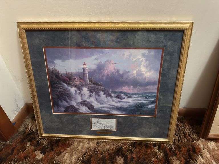 Thomas Kincaid framed print 22” x 26”