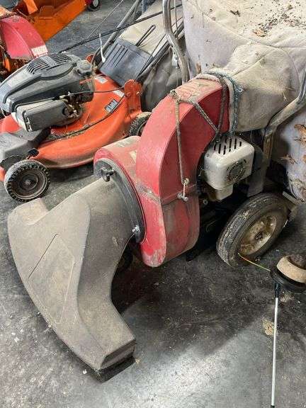 Toro push lawn vacuum w/ gas engine