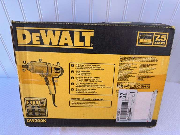 Dewalt 1/2 inch electric impact - New