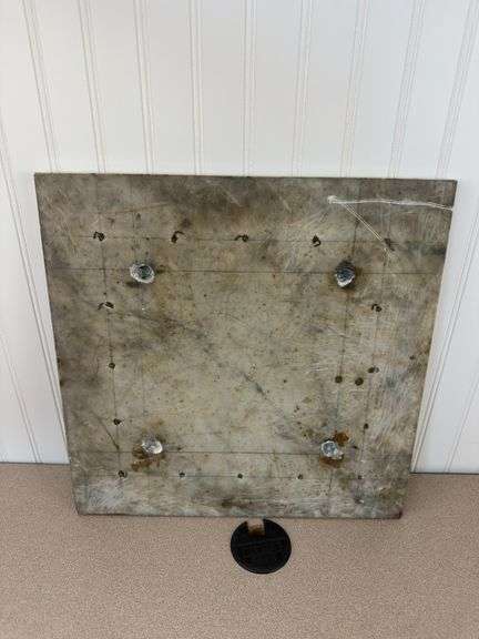 17x17x.75 Marble table top with beveled edges