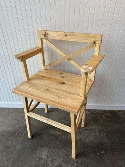 Pine studio/directors chair handmade