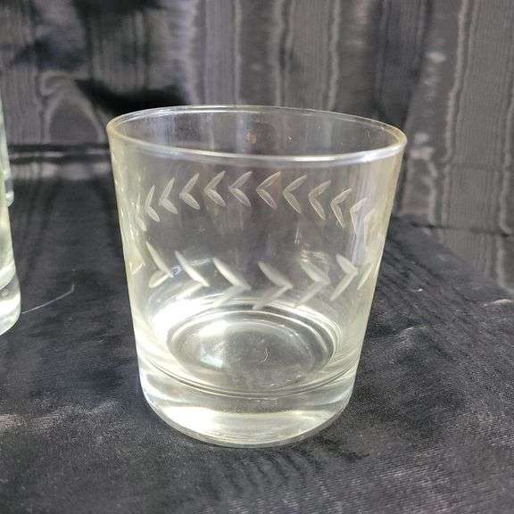 Vintage Anchor Hocking Winchester Etched Glassware