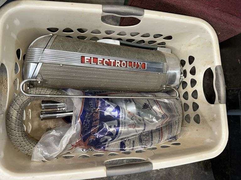 Bissel shop vac, vintage Electrolux canister vacuum