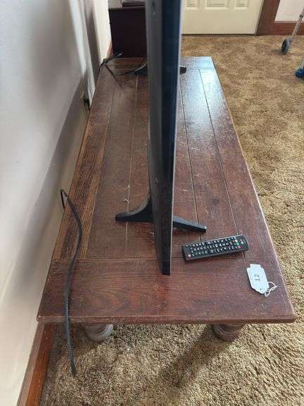 Solid wood coffee table 56" x 15" x 23"