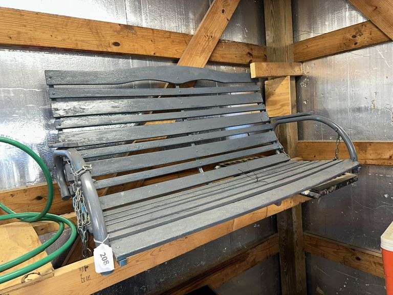 Wooden swing with stand