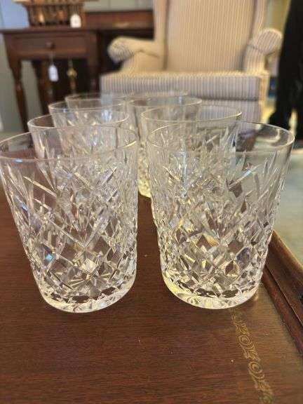8 Waterford crystal glasses