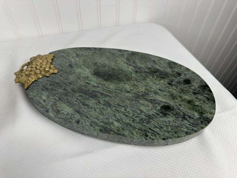 K&A Krautheim Selb Bavaria China, 23 pieces, Antique per sellers, Green Marble Cheese Board