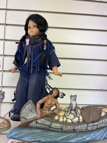 Native American doll & decor