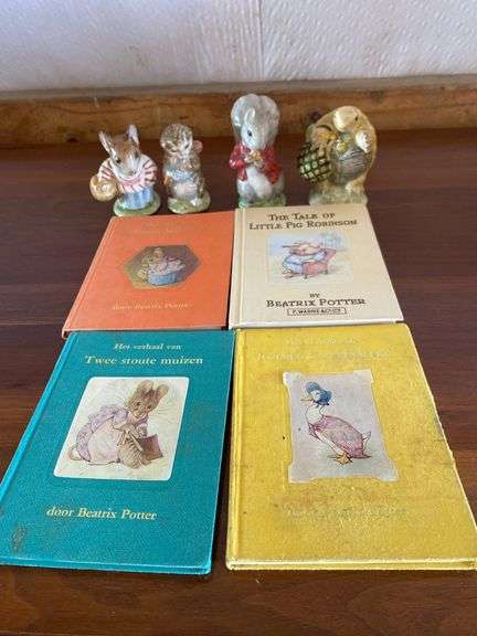 Beatrix Potter miniature books and figurines