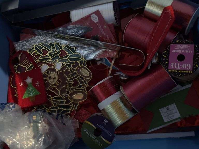 2 tubs of Christmas items