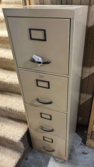 4 drawer metal file cabinet