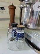 Double-Boiler, Salt/Pepper Shakers, Covered Cake Pan
