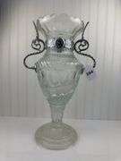 18” Glass Art Vase - Signed