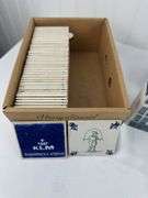 KLM business class coasters and 6 KLM Holland collector Rynbende houses