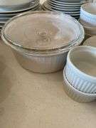 White dishes, Corning, Arzberg, Prisma