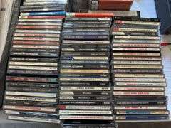 Large Primarily Jazz CD collection, pc printer, keyboard, power strip, Misc