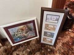 2 framed pictures