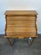 Oak roll-top desk